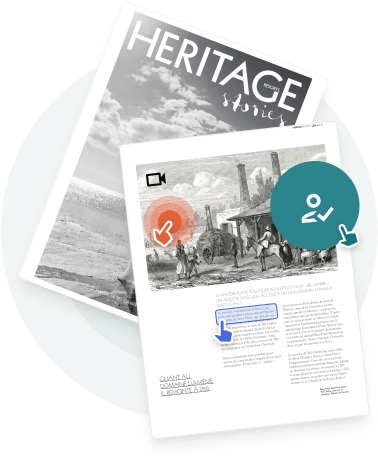 Interactive digital publication showing clickable lead capture elements in a Paperturn online magazi