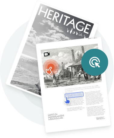 Interactive digital magazine showing clickable hotspots and multimedia links created with Paperturn’
