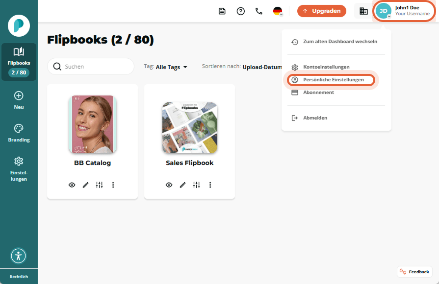 Dropdown mit hervorgehobener Option Dropdown mit hervorgehobener Option