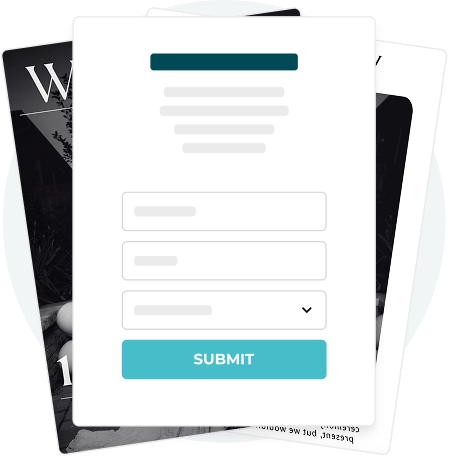 Interactive form overlay with submit button on a digital flipbook, showcasing Paperturn’s interactiv