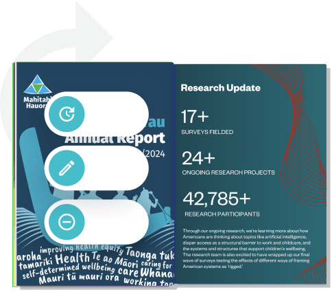 Open digital report with automation, edit, and link icons, illustrating Paperturn automation and bul